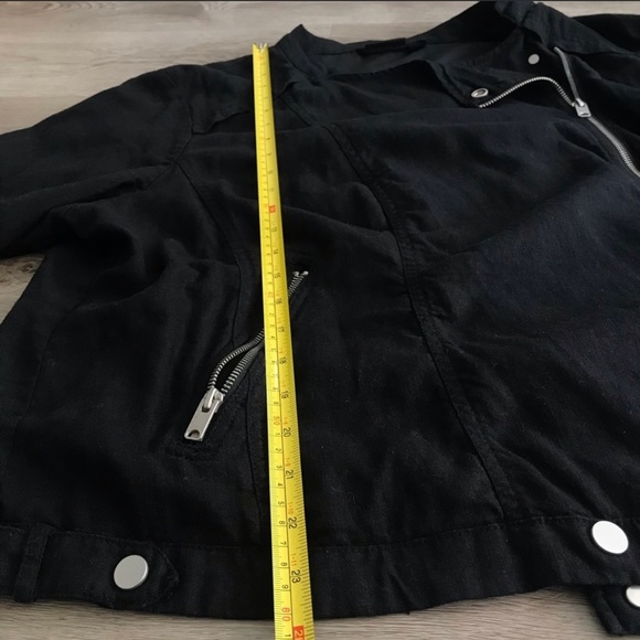 a.n.a Black Lined Moto Jacket Plus size 2X - Picture 8 of 10